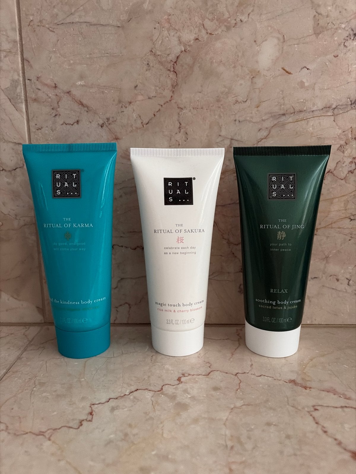 Rituals Body Crèmes Set - Karma, Sakura, Jing (3x100ml), Ophalen, Nieuw, Bodylotion, Crème of Olie