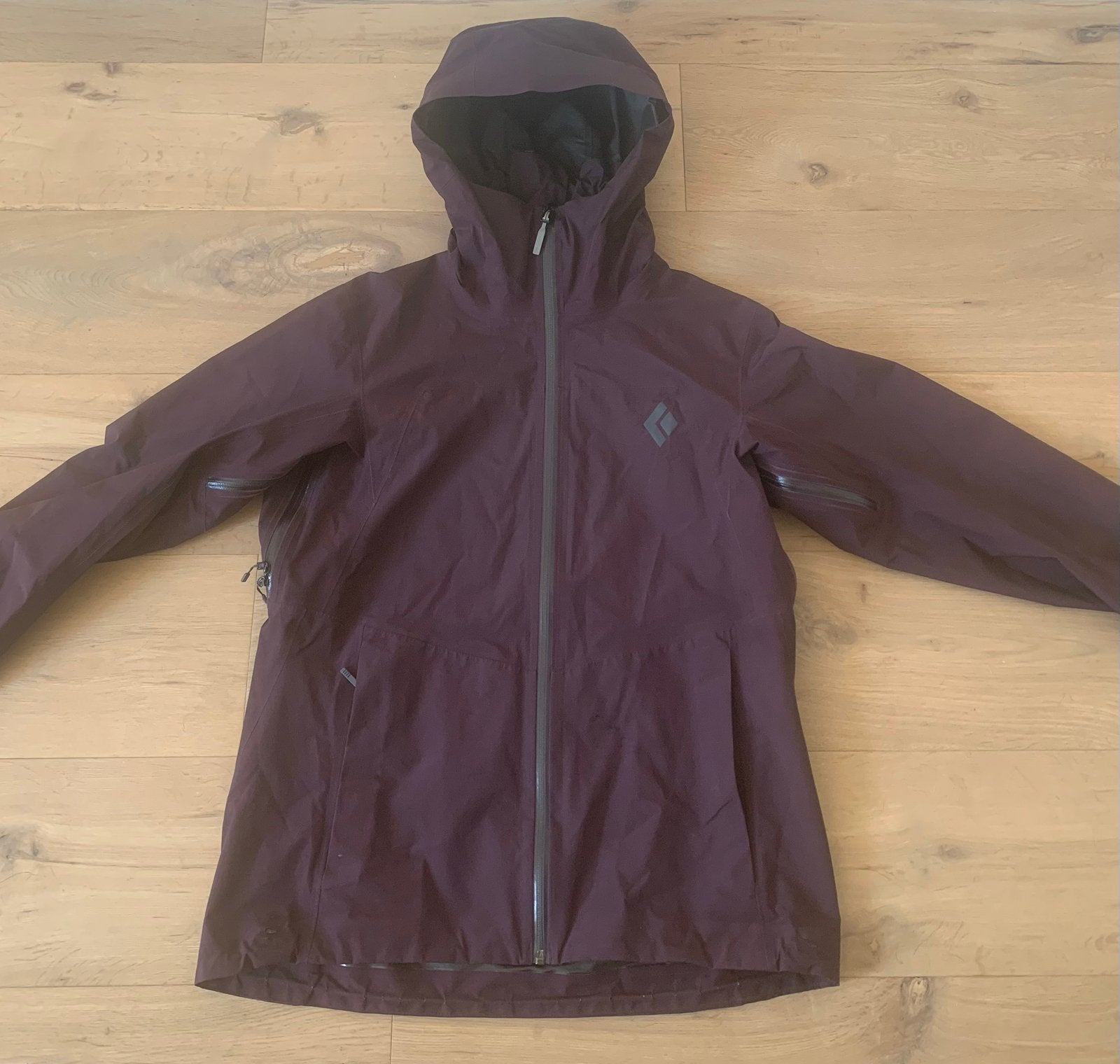 Waterdichte Goretex regenjas van Black Diamond (42), Ophalen of Verzenden, Gedragen, Maat 42/44 (L), Paars