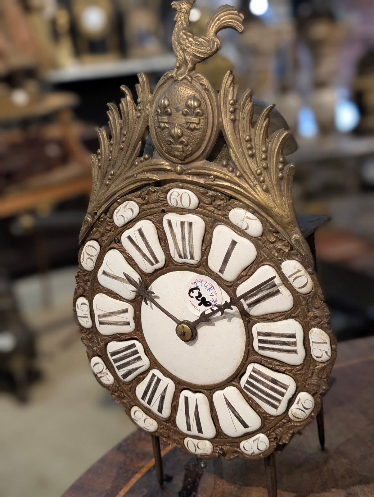 Antieke Franse lantaarn klok.  €290., Antiek en Kunst, Antiek | Klokken, Ophalen