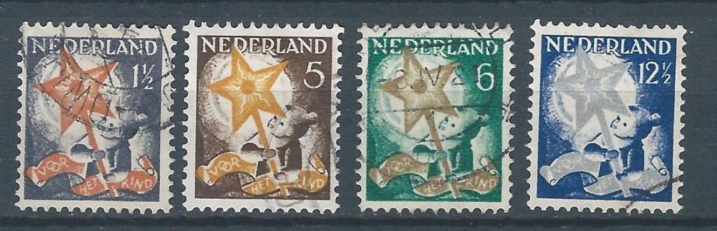 9601 – Nederland - NVPH 261-264 (gestempeld), Postzegels en Munten, Postzegels | Nederland, Ophalen of Verzenden, T/m 1940, Gestempeld