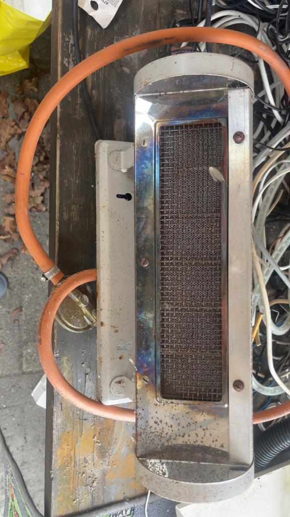 Terras kachel op gas, Ophalen, Gebruikt, Gas, Wand