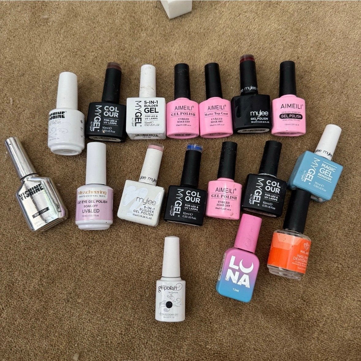 Gellak nagellak set diverse kleuren en merken, Ophalen of Verzenden, Zo goed als nieuw, Overige typen