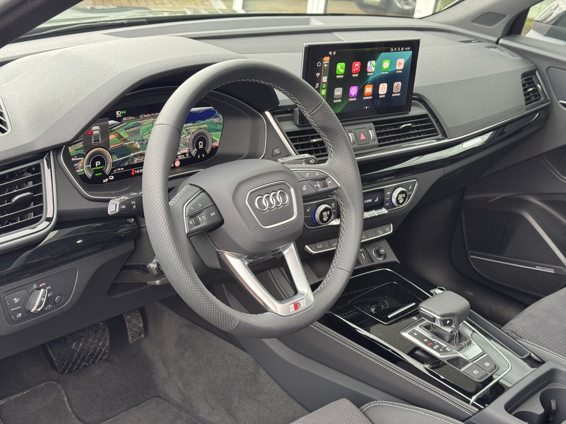 Audi Q5 Sportback 55 TFSI e S edition Competition | B&O | tr, Auto's, Automaat, Dealer onderhouden, Gebruikt, 4 cilinders