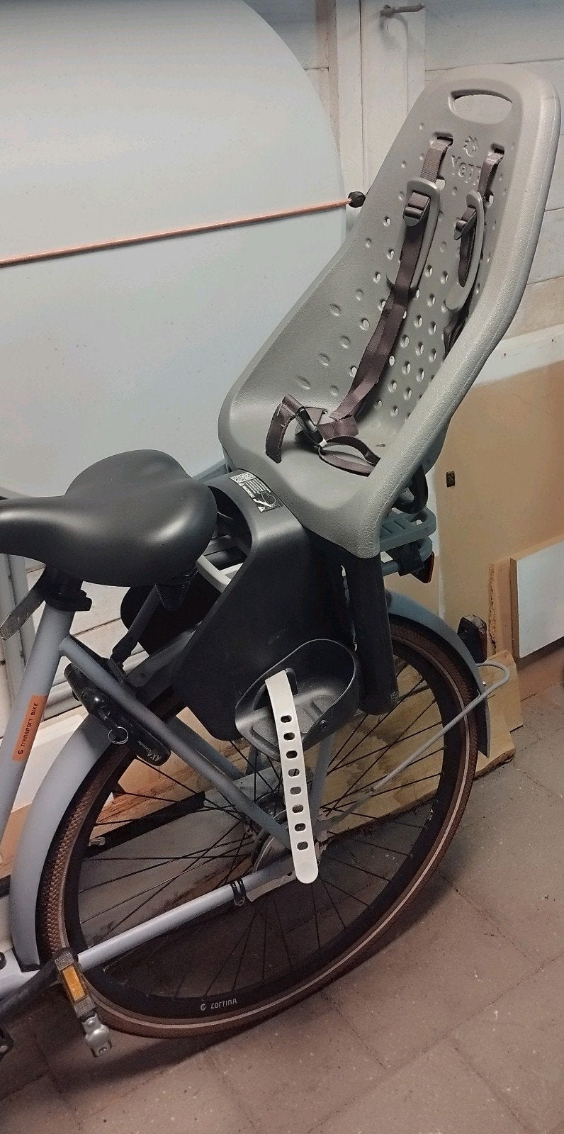 Yepp Achterzitje, grijs, Incl. Adapter fietsendrager., Ophalen, Achterzitje, Yepp, 9 t/m 36 kg