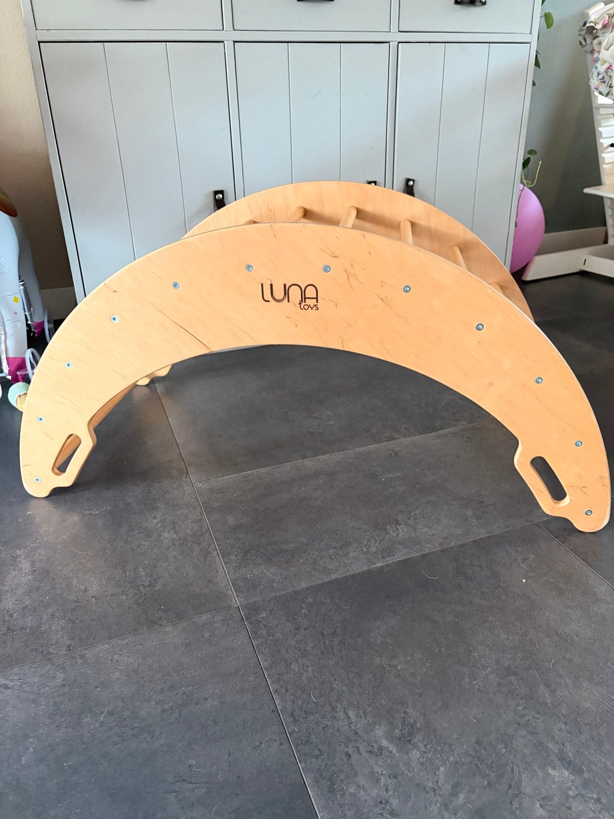 Luna Toys Naturel ECO Houten Klimboog met kussens, Ophalen, Zo goed als nieuw, Overige typen