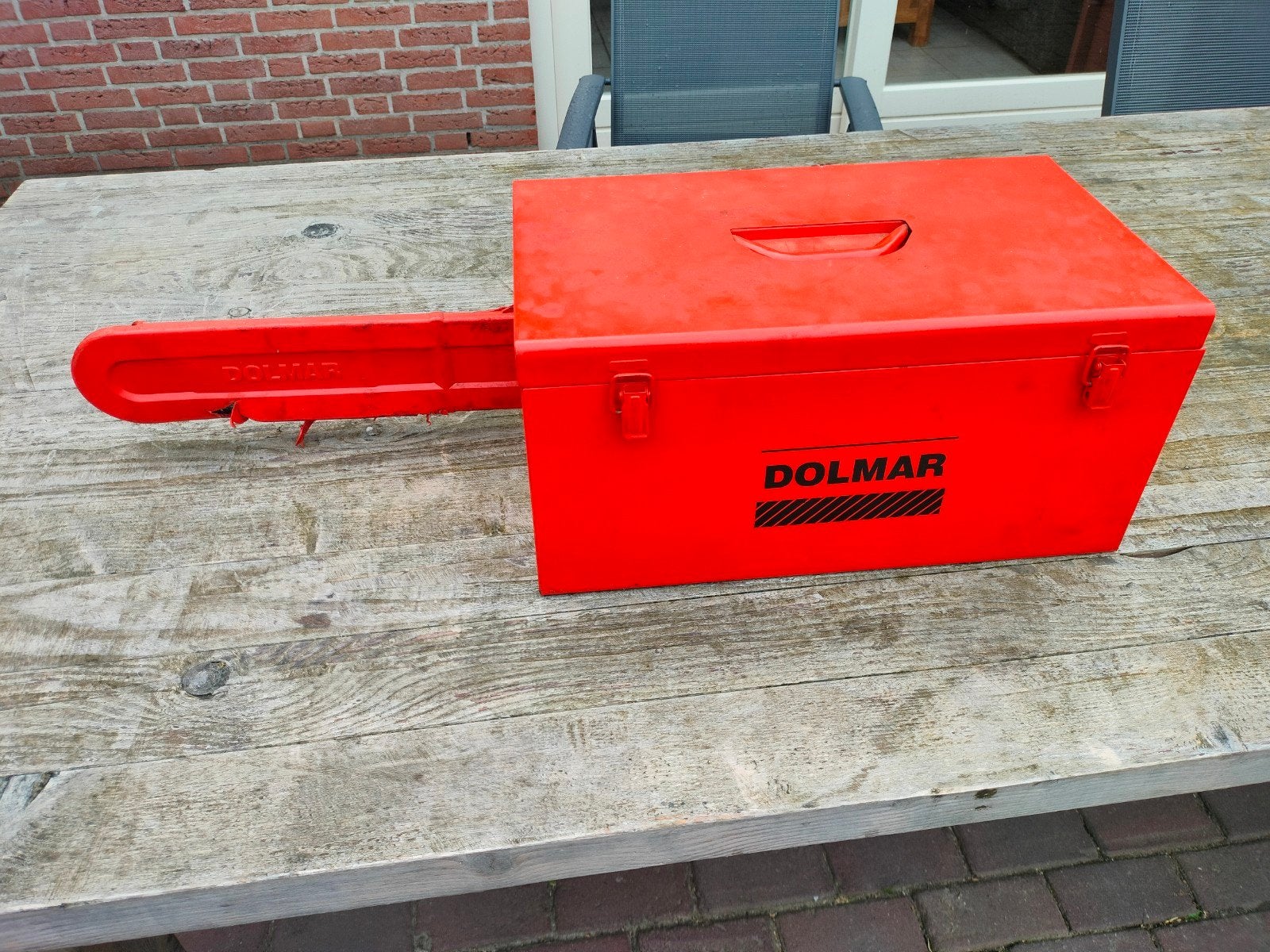 Dolmar ES-36 A elektrische kettingzaag in metalen kist, Ophalen, Gebruikt, 70 mm of meer, Kettingzaag