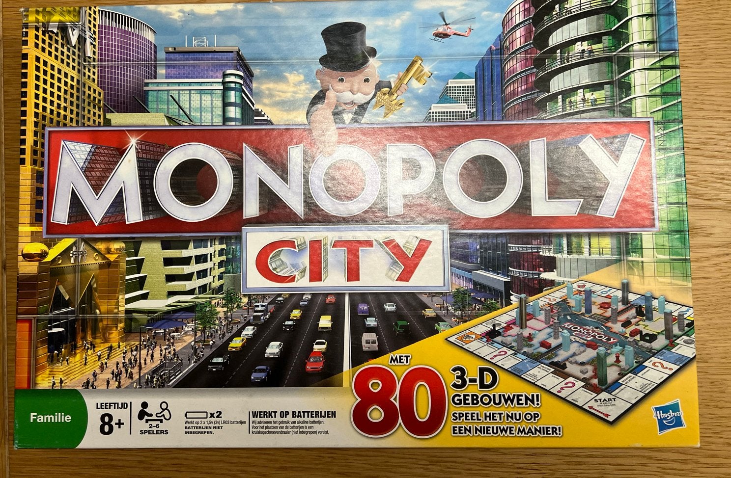 Monopoly City Bordspel - Bouw je eigen stad!, Drie of vier spelers, Ophalen, Zo goed als nieuw