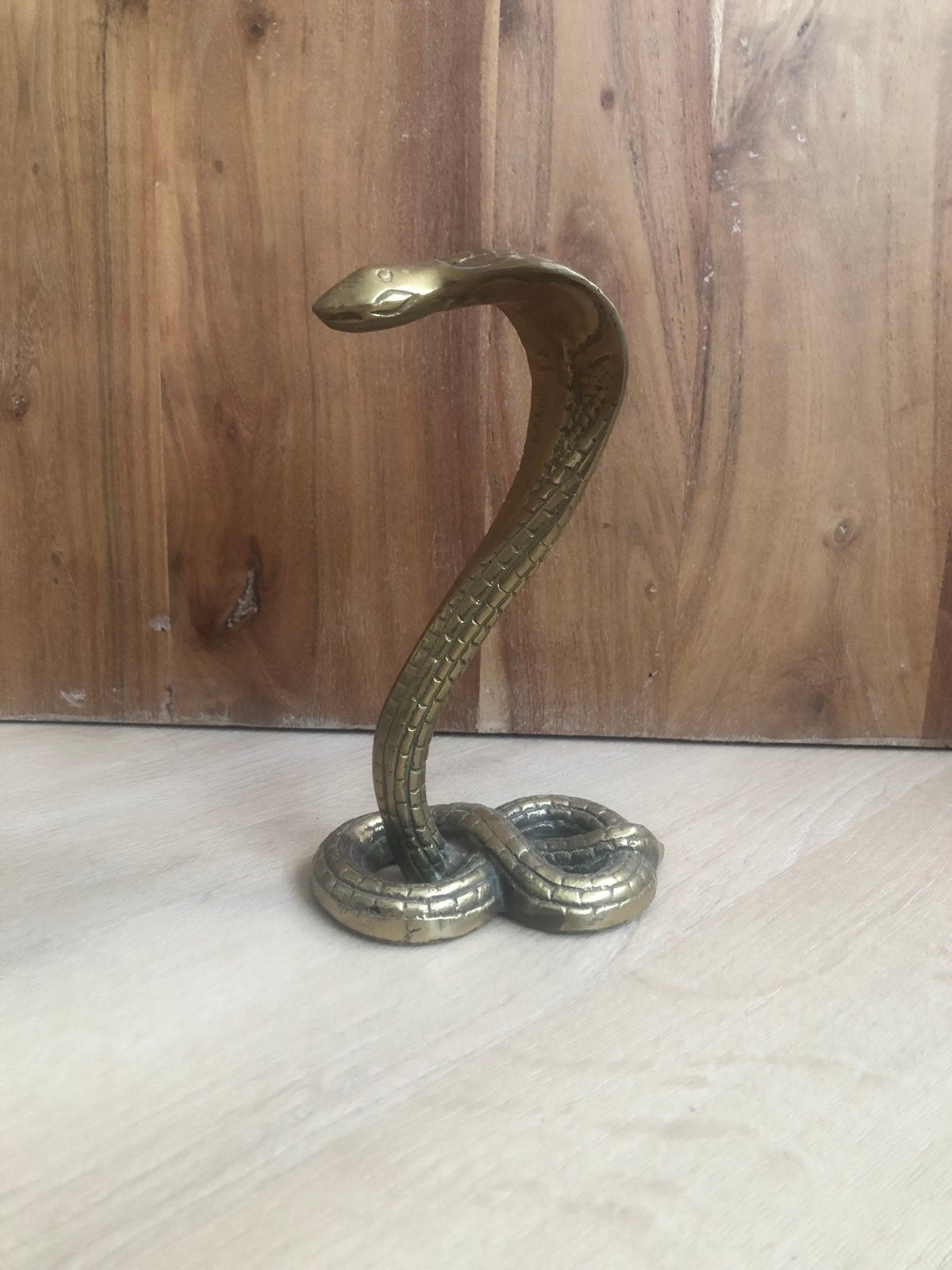 Vintage messing cobra beeldje, Ophalen