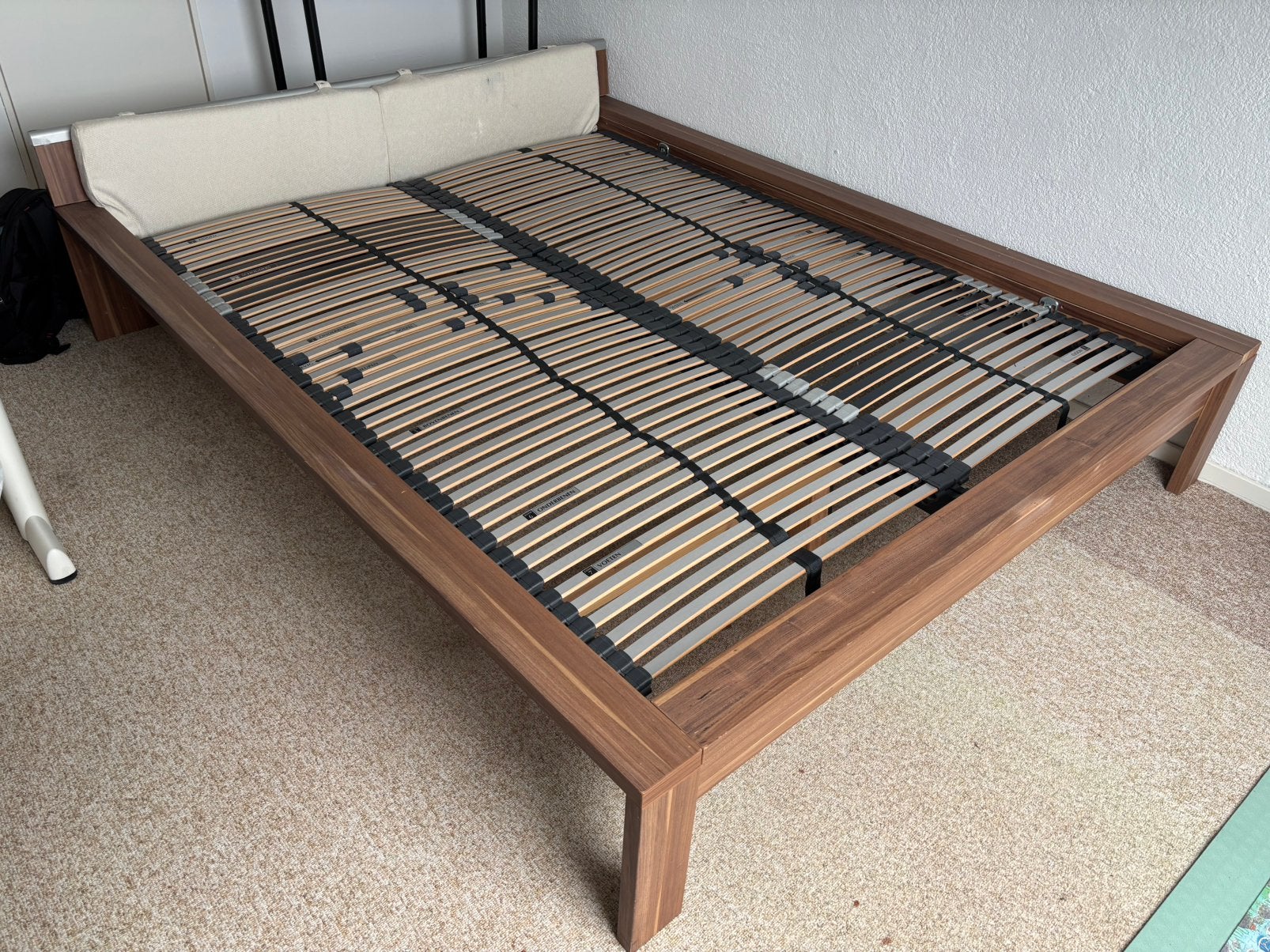 Tweepersoonsbed 160x200 cm + Beter Bed Bossflex lattenbodems, Ophalen, Gebruikt, Tweepersoons, 160 cm