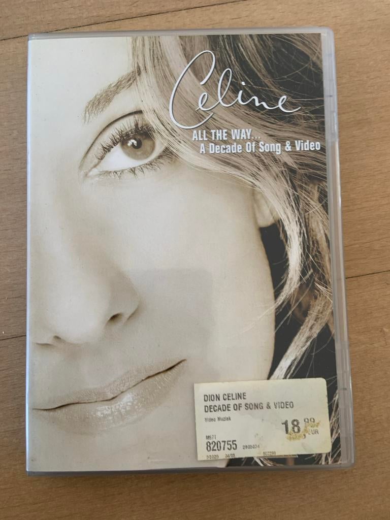 Celine Dion - All The Way... A Decade Of Song & Video DVD, Alle leeftijden, Ophalen of Verzenden, Gebruikt, Muziek en Concerten
