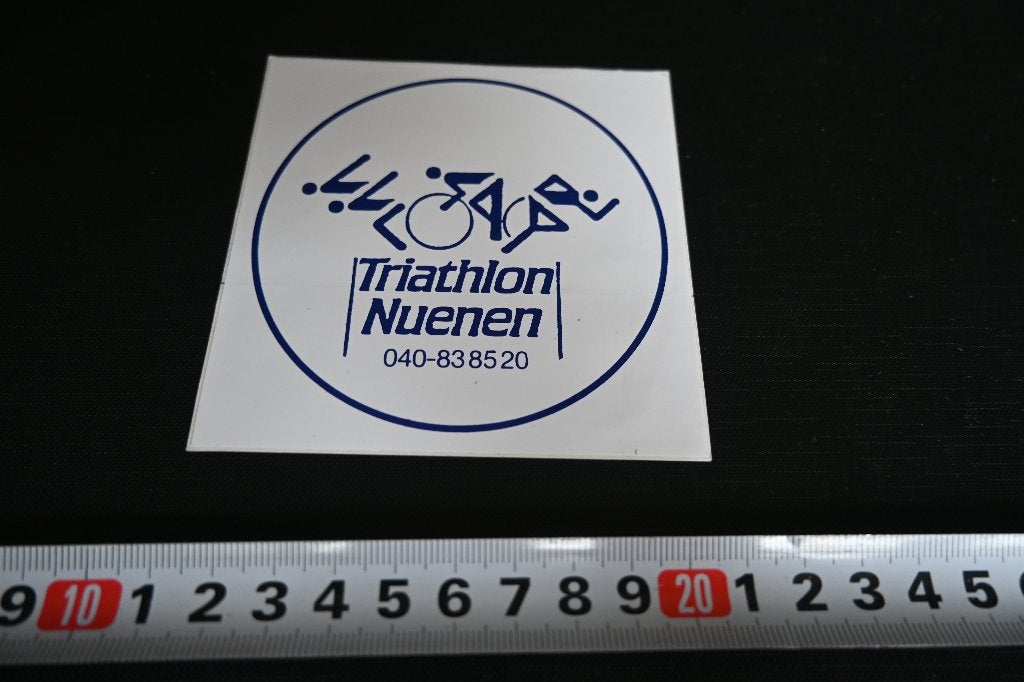sticker zwem fiets loop TRIATHLON NUENEN, Ophalen, Zo goed als nieuw