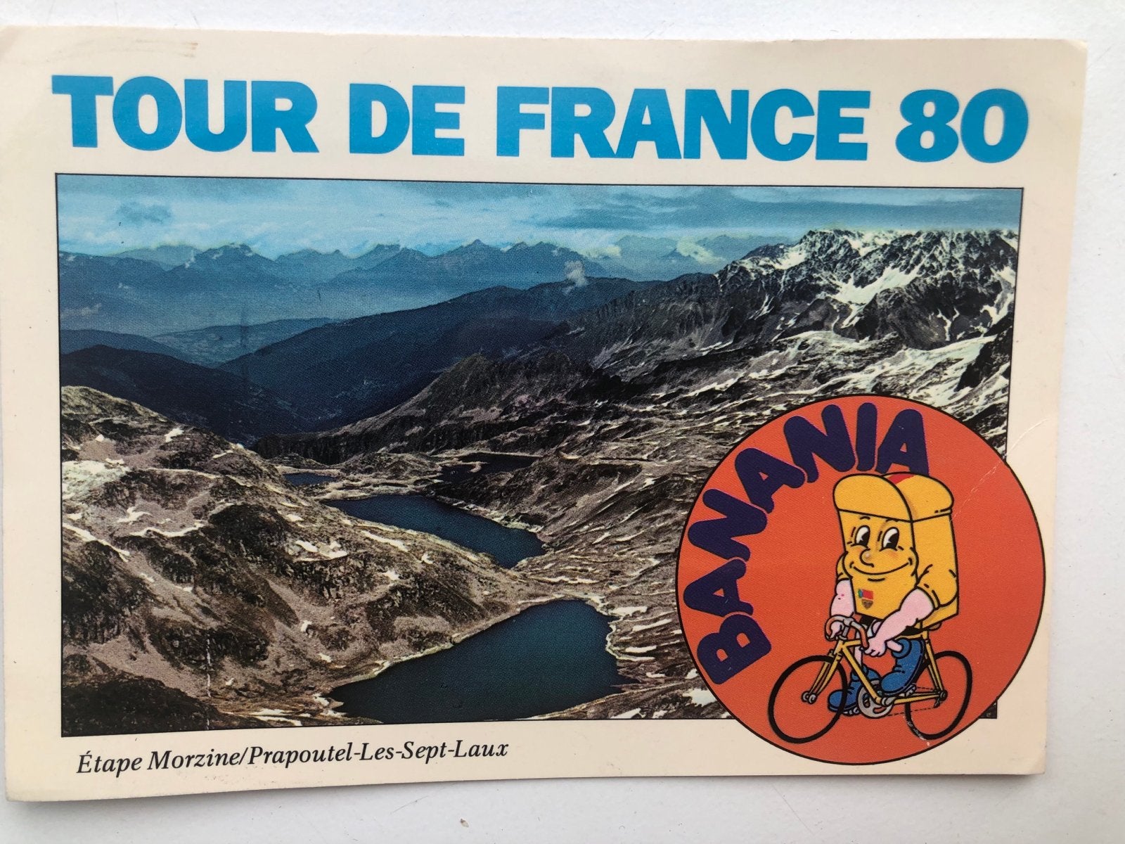 Ansichtkaart Tour de France 1980 - Banania, Verzamelen, Ophalen of Verzenden, 1980 tot heden, Ongelopen