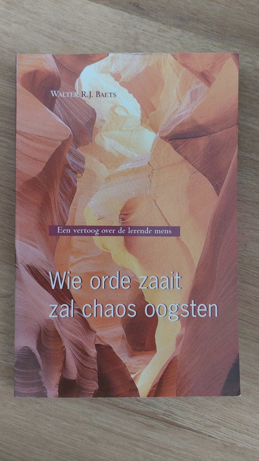 W.R.J. Baets - Wie orde zaait zal chaos oogsten, Gelezen, Ophalen of Verzenden, W.R.J. Baets, Sociale wetenschap