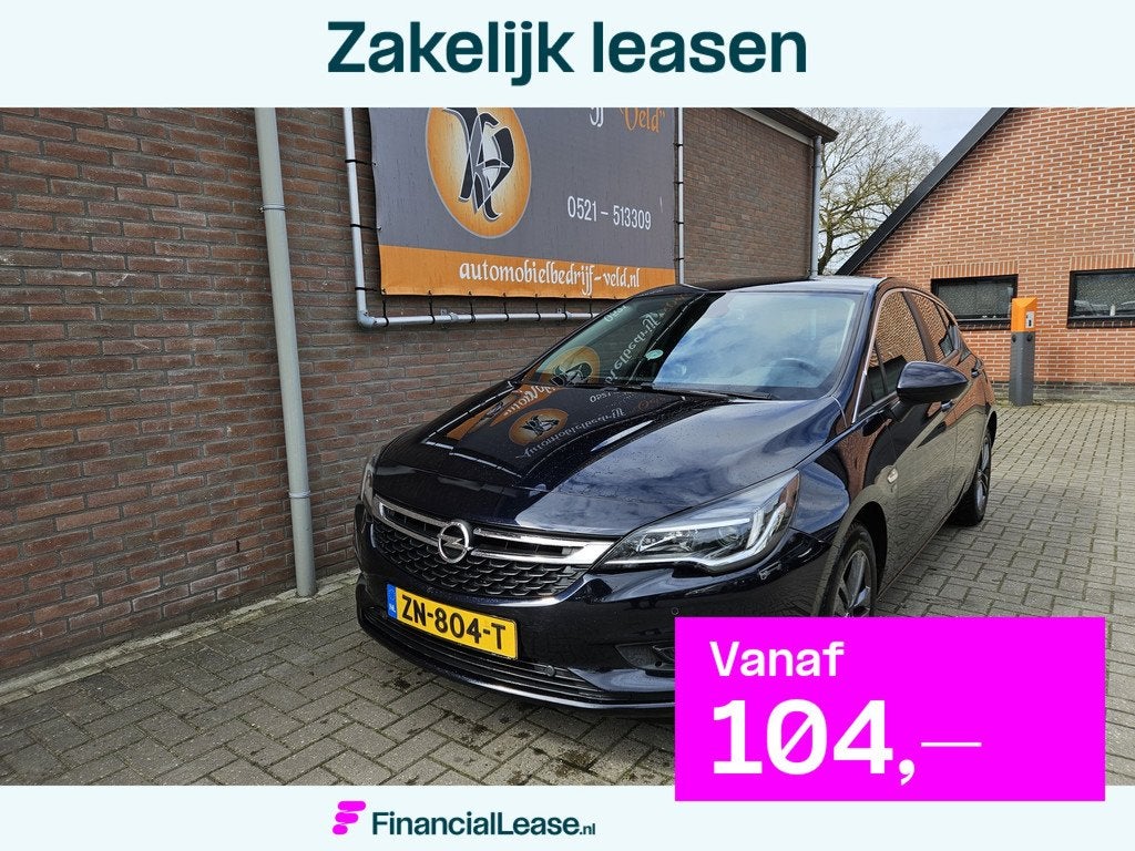 Opel Astra 1.0 Turbo 120 Jaar Edition (motor probleem), Gebruikt, Blauw, 610 kg, Origineel Nederlands