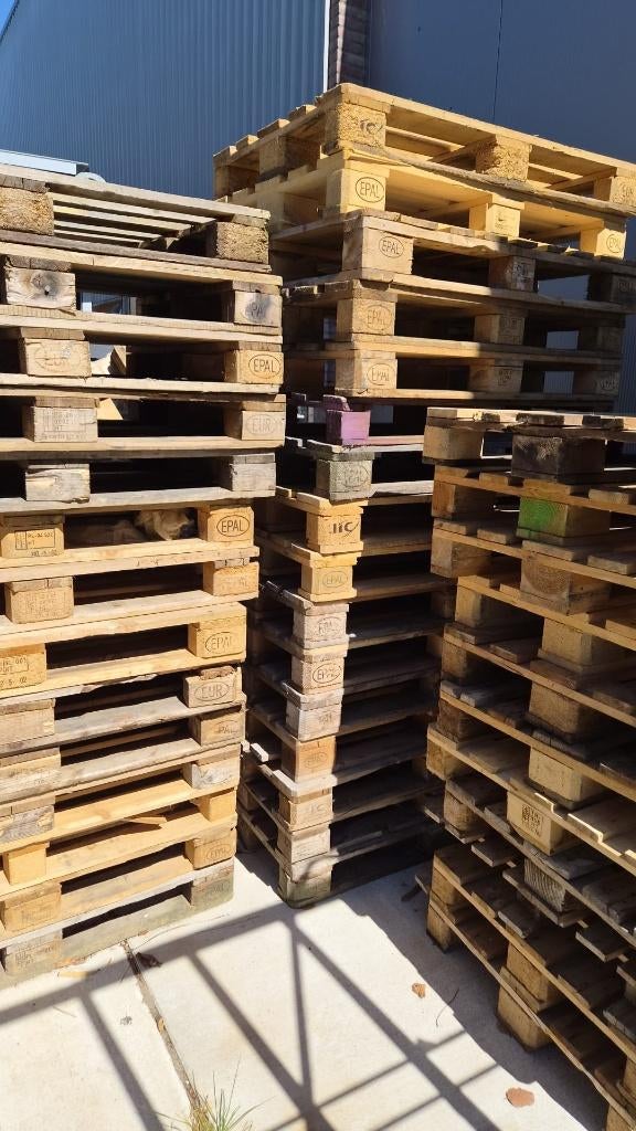 40 europallets, Ophalen, Gebruikt, 25 tot 50 mm, Pallet