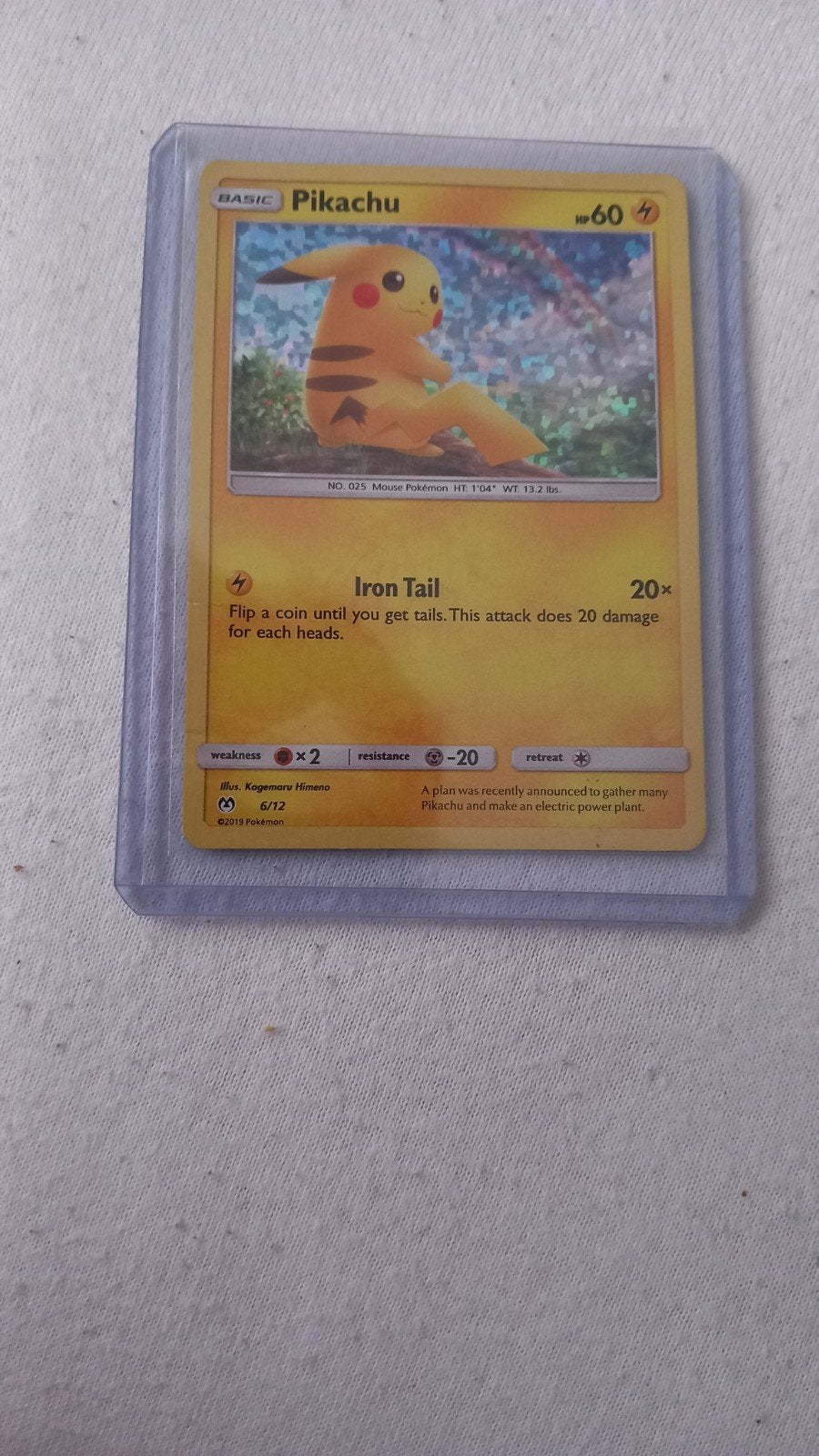Pikachu McDonald's Promokaart 2019 Pokémon TCG, Ophalen of Verzenden, Zo goed als nieuw, Losse kaart, Foil