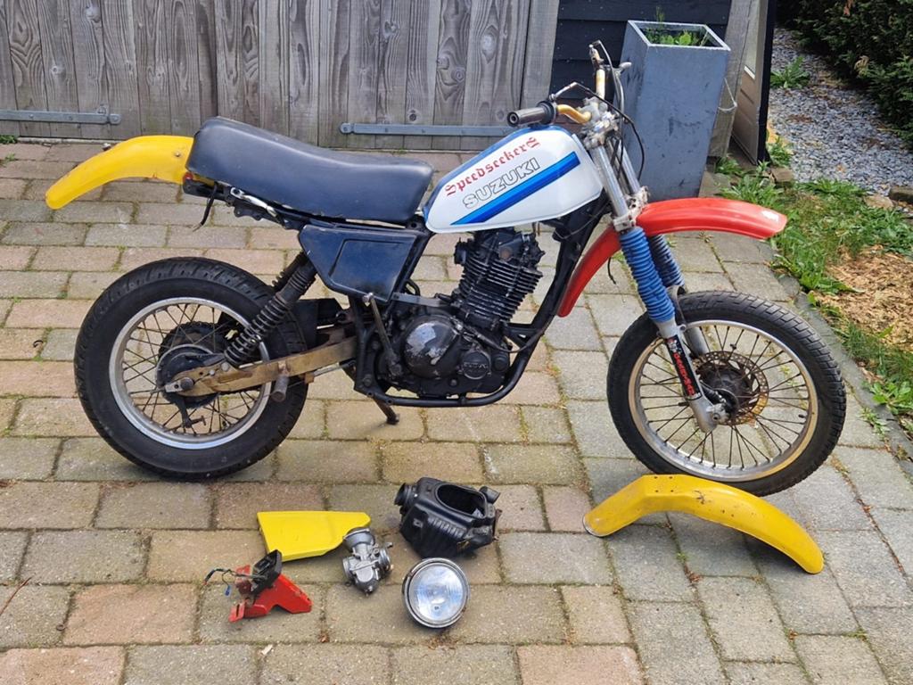Te koop: Suzuki DR500 Project – Met Nederlands kenteken, Motoren, Ophalen