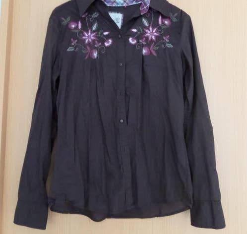 Donkerbruine aparte katoenen Esprit blouse maat 38, Maat 38/40 (M), Bruin, Ophalen of Verzenden, Zo goed als nieuw