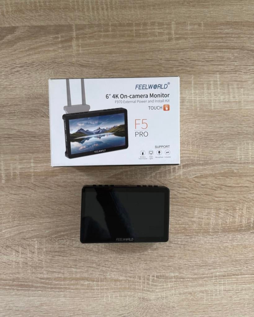 Feelworld F5 Pro – 5.5” touchscreen field monitor, Verzenden, Zo goed als nieuw