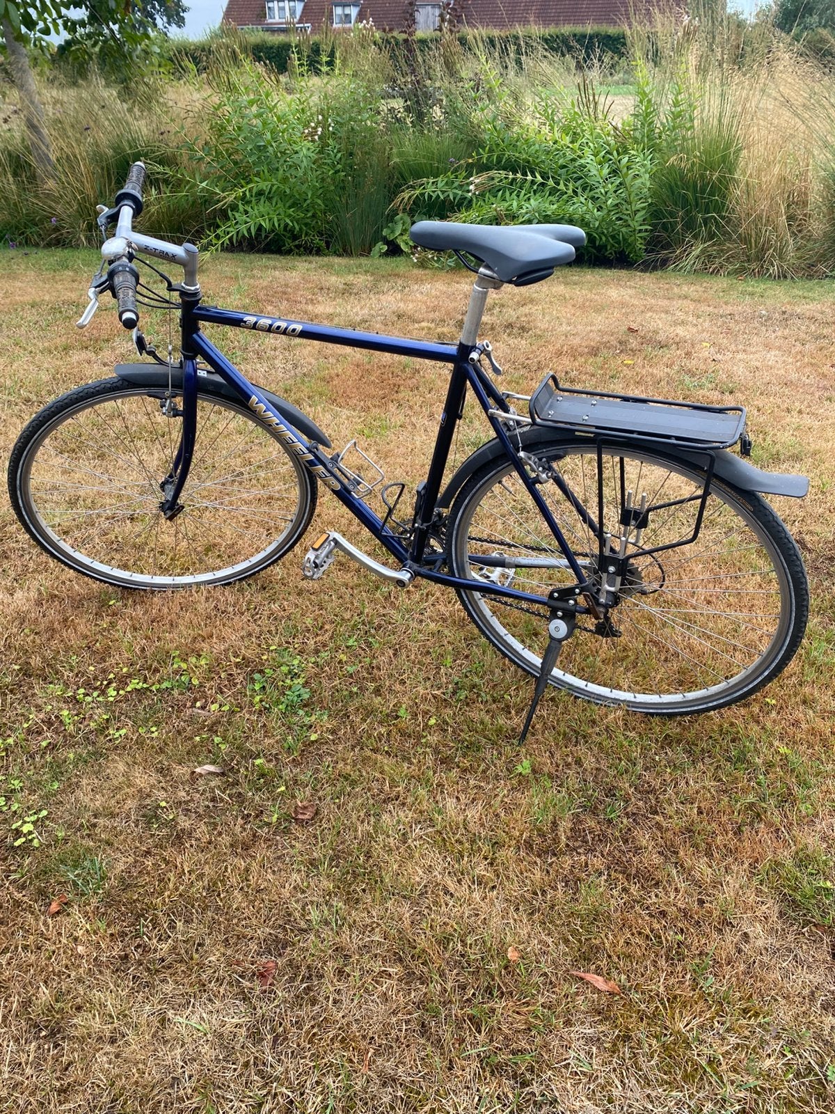 Wheeler 3600 trekking-/ stadsfiets heren frame 56cm molybdee, 28 inch, Gebruikt, Velgrem, Meer dan 20 versnellingen