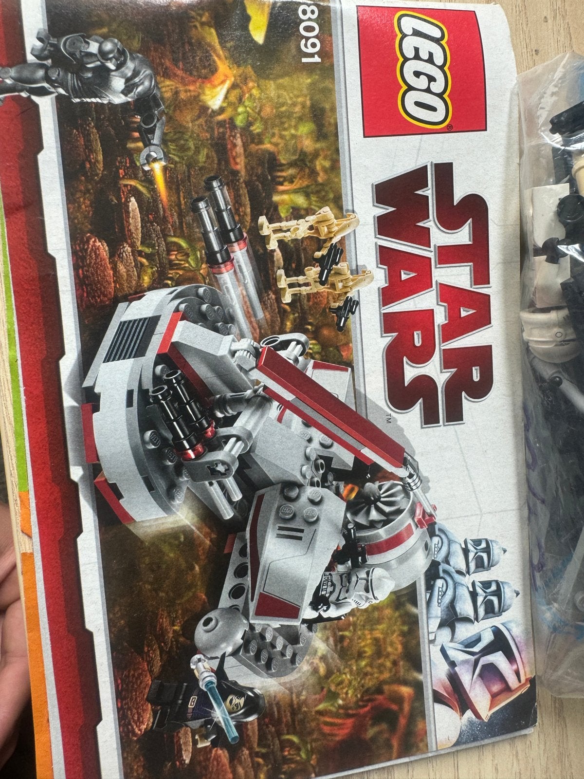LEGO Star Wars 8091 Republic Swamp Speeder compleet+ boekje, Kinderen en Baby's, Speelgoed | Duplo en Lego, Gebruikt, Star Wars
