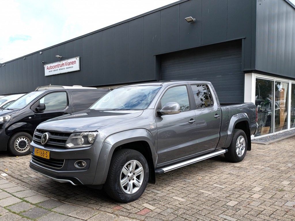 Volkswagen Amarok 2.0 TDI 4M DC High Leer Navi Automaat, Auto's, Volkswagen, Automaat, Euro 5, Gebruikt, 4 cilinders