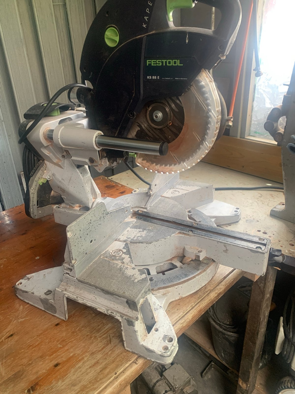 Festool Afkortzaag Kapex KS 88 E - Krachtige Precisie, Doe-het-zelf en Verbouw, Gereedschap | Zaagmachines, Ophalen, Gebruikt