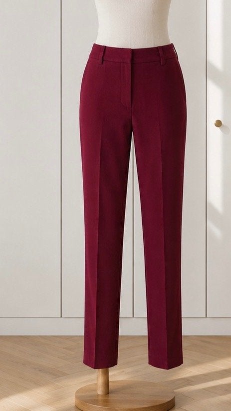H&M prachtige rode broek, elastische taille nieuw  36, Ophalen, H&M, Nieuw, Maat 36 (S)