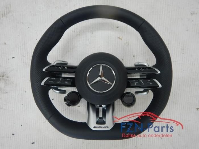 Mercedes-Benz C63 E63 W206 W213 AMG Stuur Leer MF+F1+Airbag, Auto-onderdelen, Ophalen of Verzenden, Gebruikt