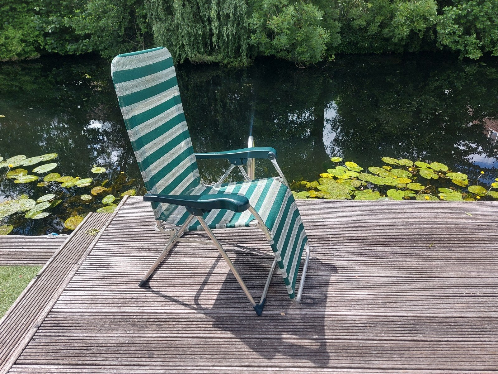 Crespo camping , kampeer stoel met voetensteun, Ophalen, Campingstoel