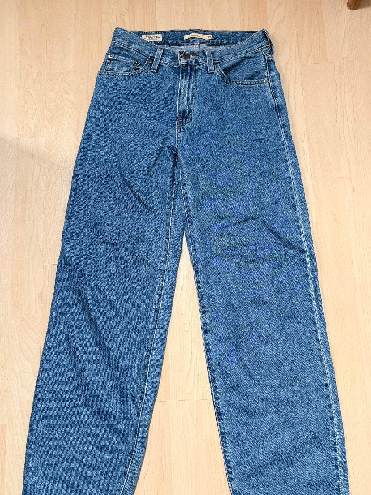 Levi's Baggy Dad Jeans - W24, Kleding | Dames, Ophalen, Zo goed als nieuw, Blauw, W27 (confectie 34) of kleiner