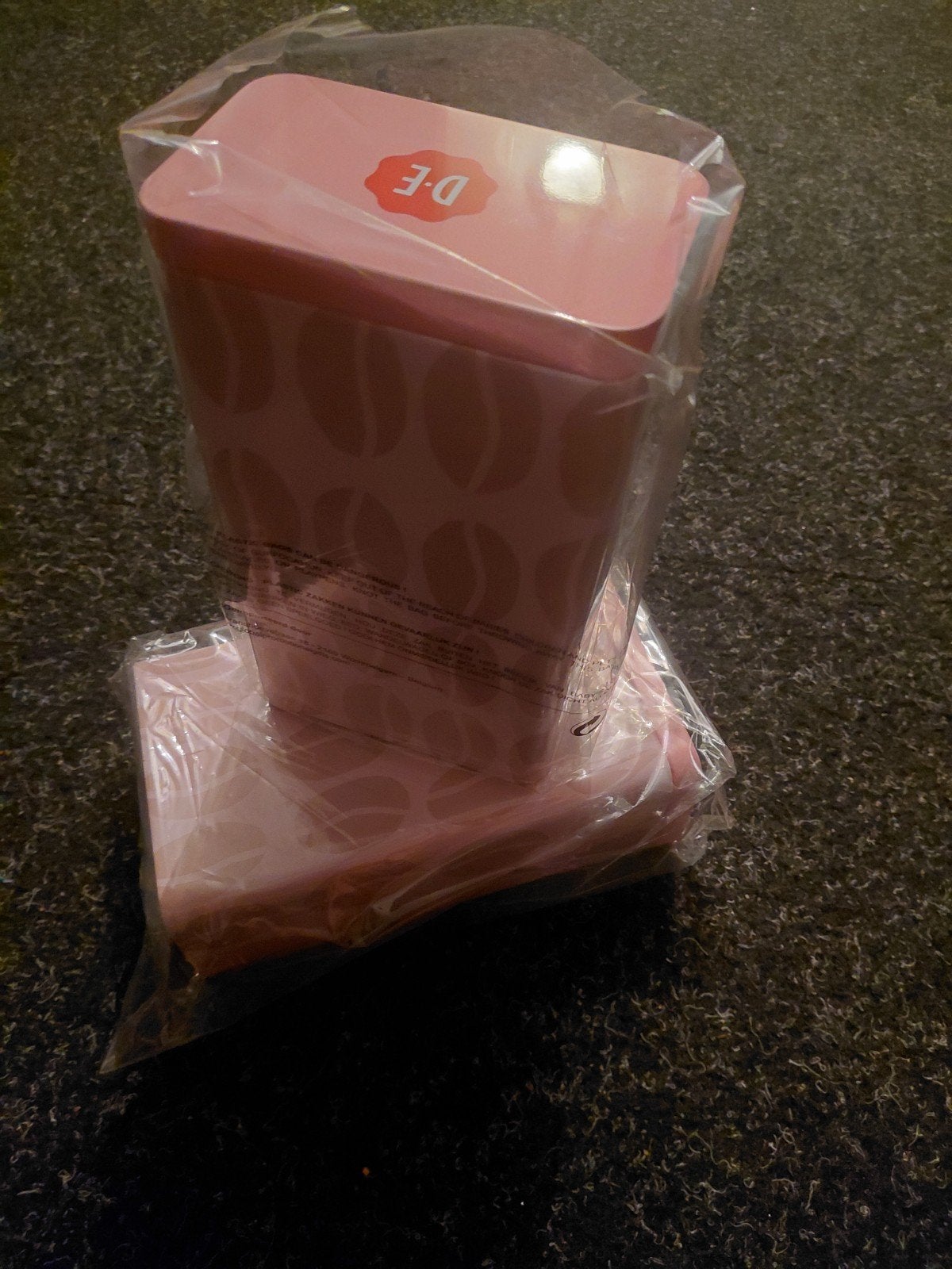Douwe Egberts voorraadpotten (2 stuks) - Nieuw, Nieuw, Ophalen of Verzenden, Voorraadpot, Roze