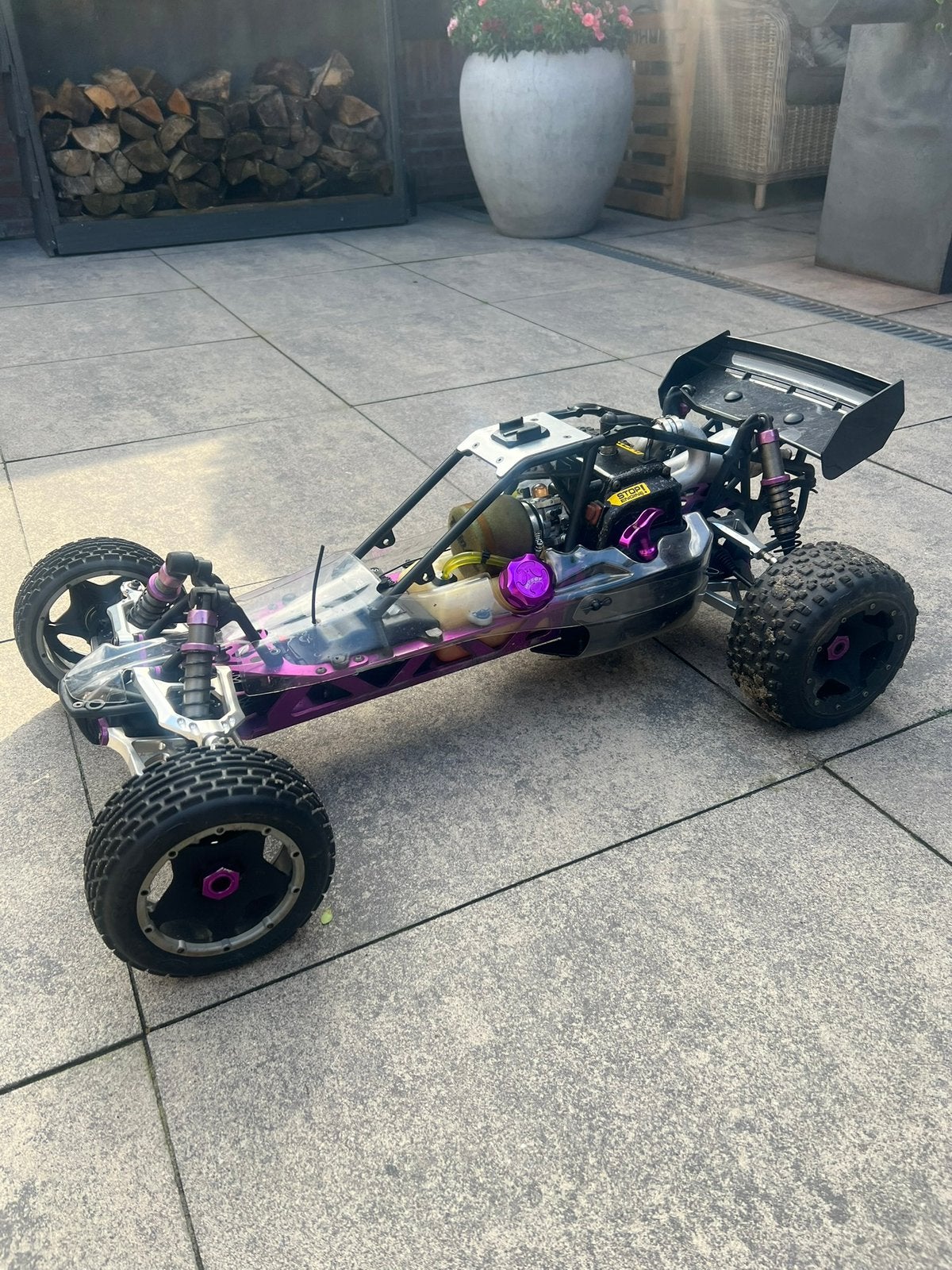 Hpi baja 5b met veel opties, Hobby en Vrije tijd, Ophalen of Verzenden, Overige schalen, Benzine, Auto offroad