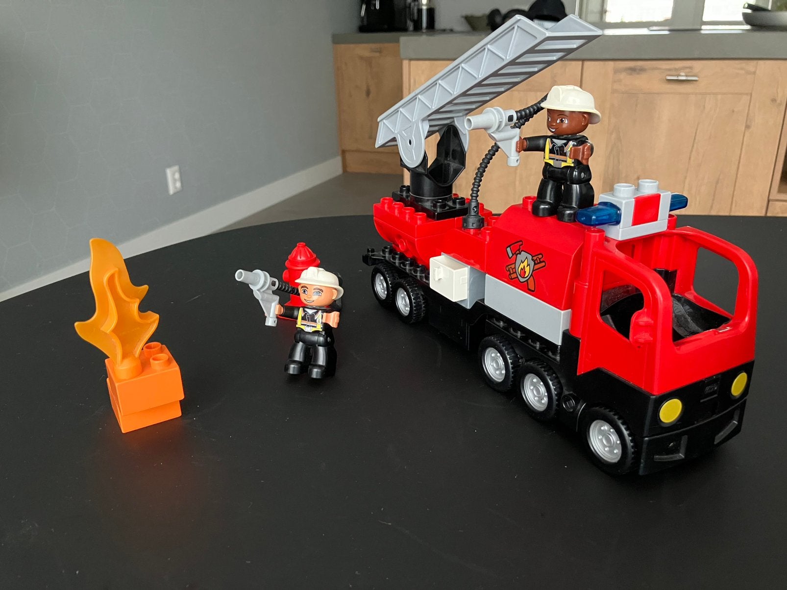 Lego Duplo Ville Brandweerploeg, Ophalen, Gebruikt, Duplo, Inclusief accessoires