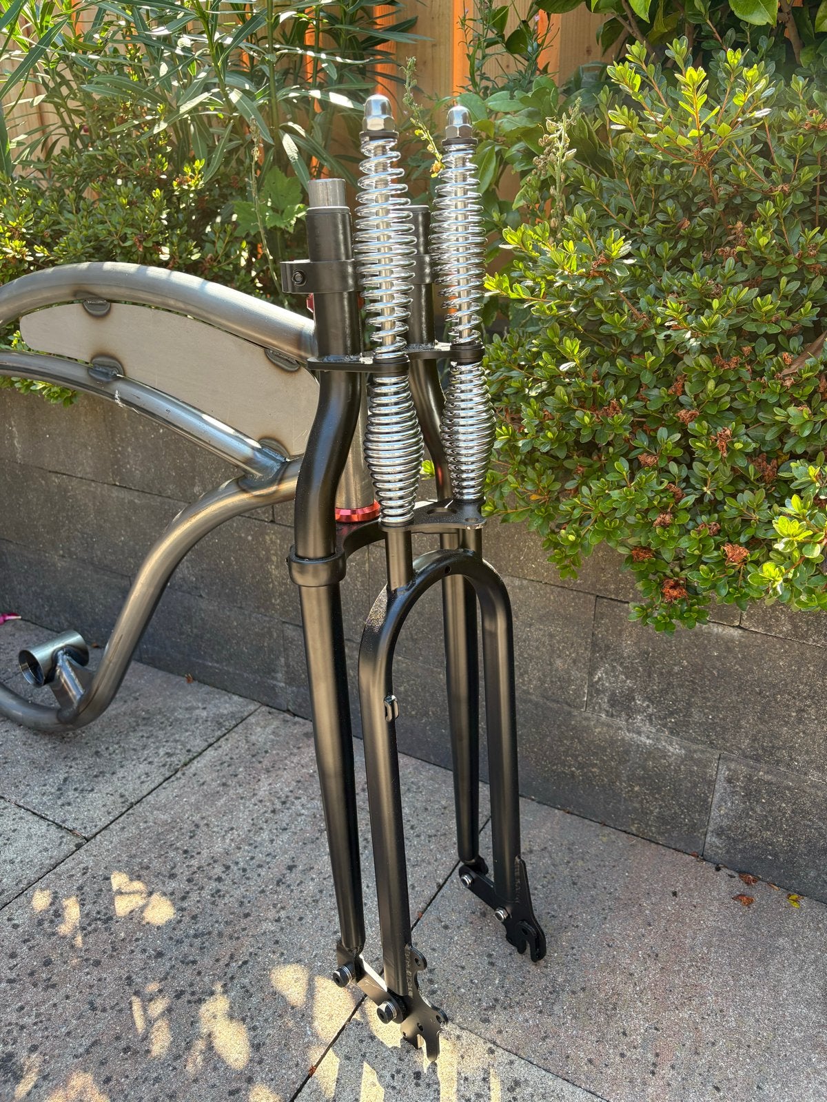 TSP Oldster frame met springer voorvork, Fietsen en Brommers, Fietsen | Cruisers en Lowriders, Ophalen, Nieuw, Staal