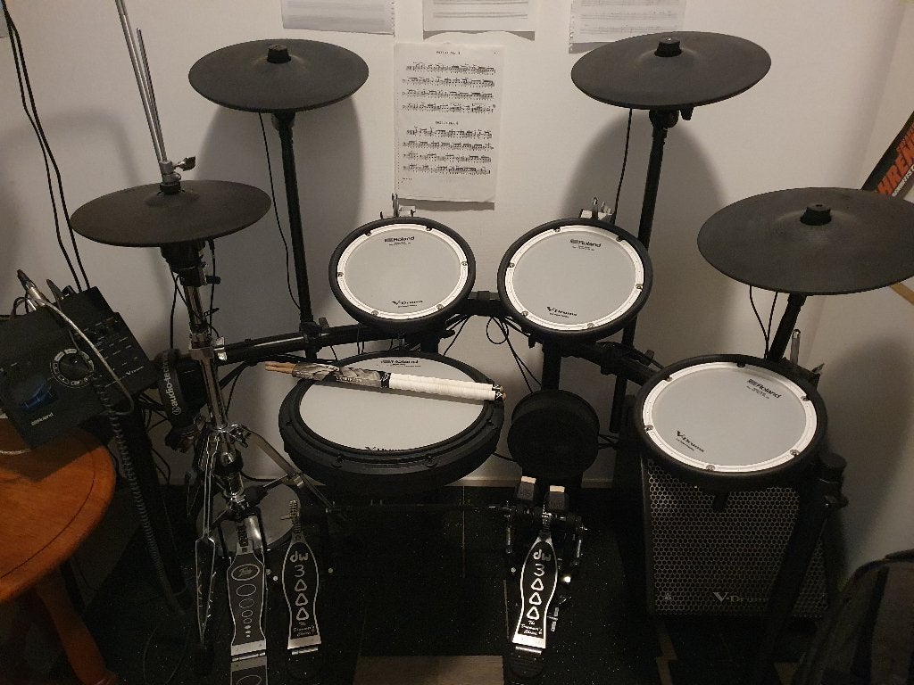 Roland TD-17KVX E-Drum Set + HitHat stand, Ophalen, Zo goed als nieuw, Roland, Elektronisch