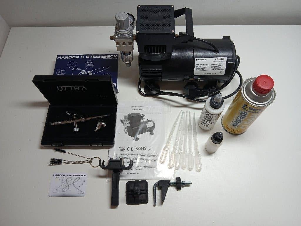 Harder en Steenbeck Ultra 2024 airbrush kit, Ophalen of Verzenden, Zo goed als nieuw