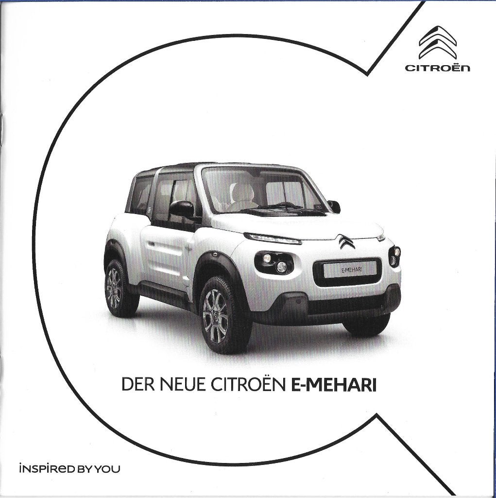 Citroen E-Mehari cabrio folder, Ophalen of Verzenden, Zo goed als nieuw, Citroën