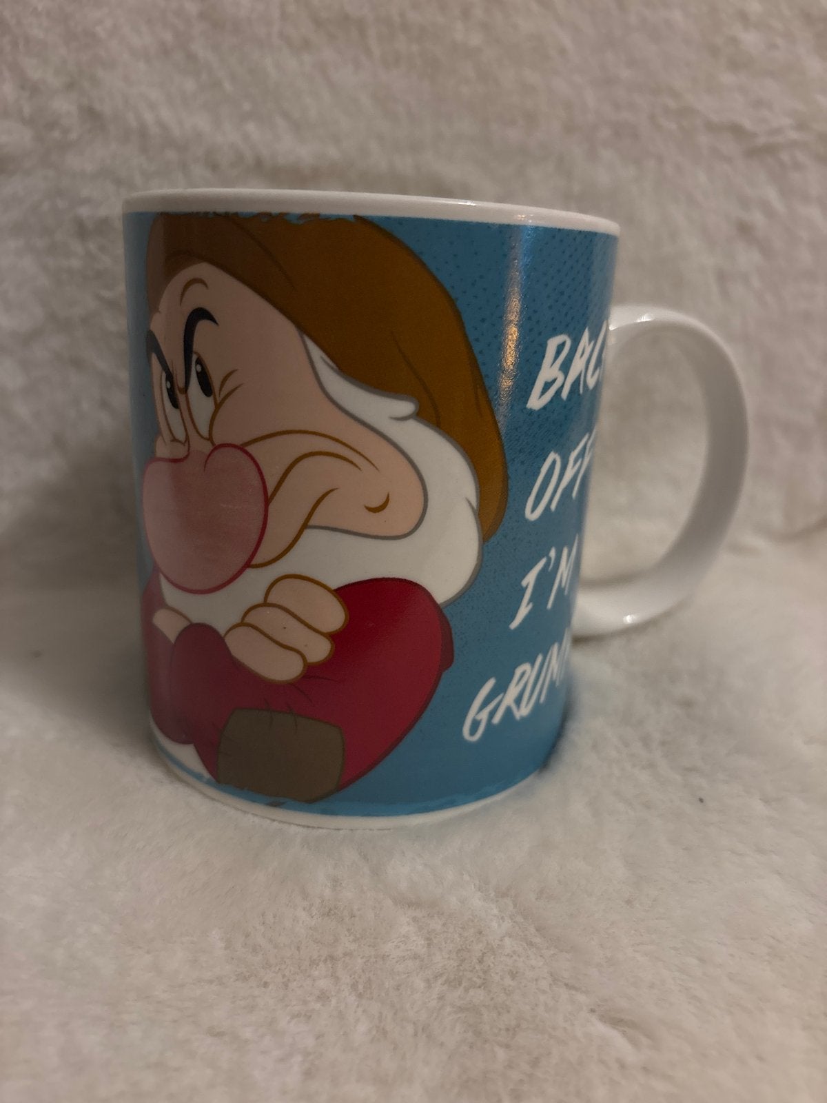 Disney Sneeuwwitje Grumpy Mok - Back off I'm Grumpy, Ophalen of Verzenden, Zo goed als nieuw