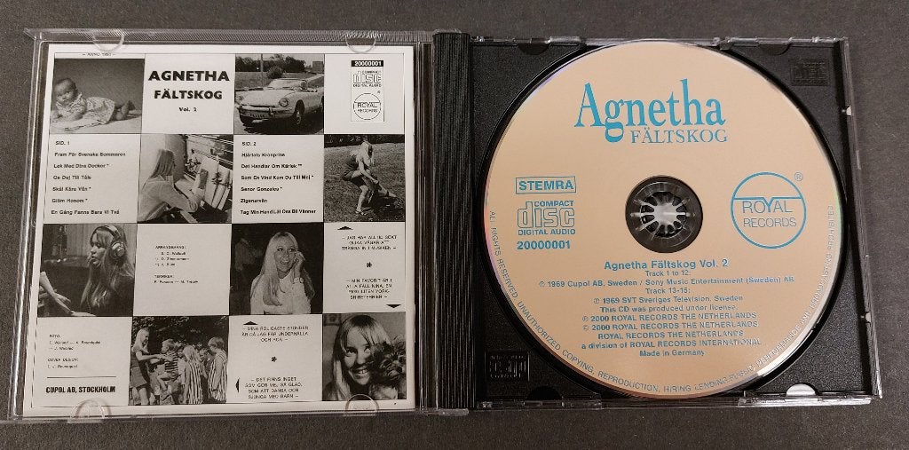 ABBA Agnetha vol. 2 CD Royal Records uitgave 2000 NIEUW !, Verzenden, Nieuw in verpakking, Pop, Album