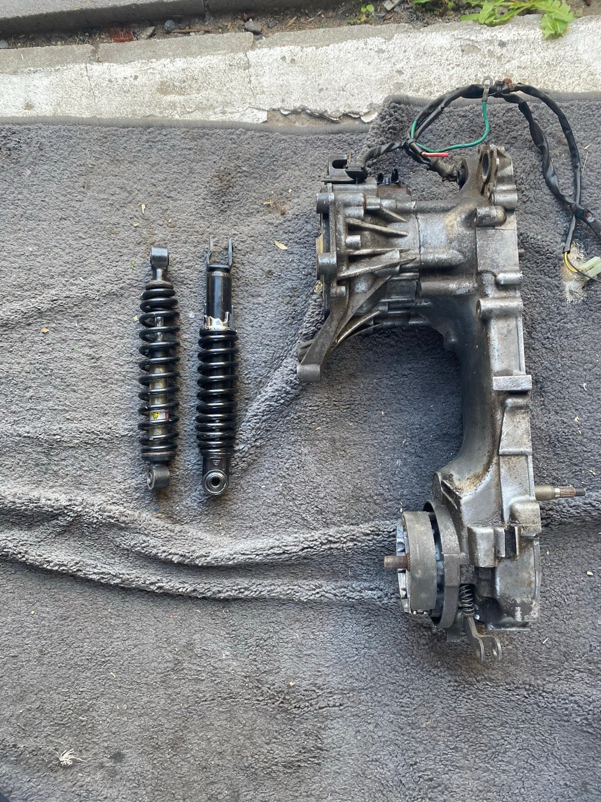 Peugeot Speedfight carter met vering (krukas defect), Ophalen of Verzenden, Gebruikt, Blok, Peugeot