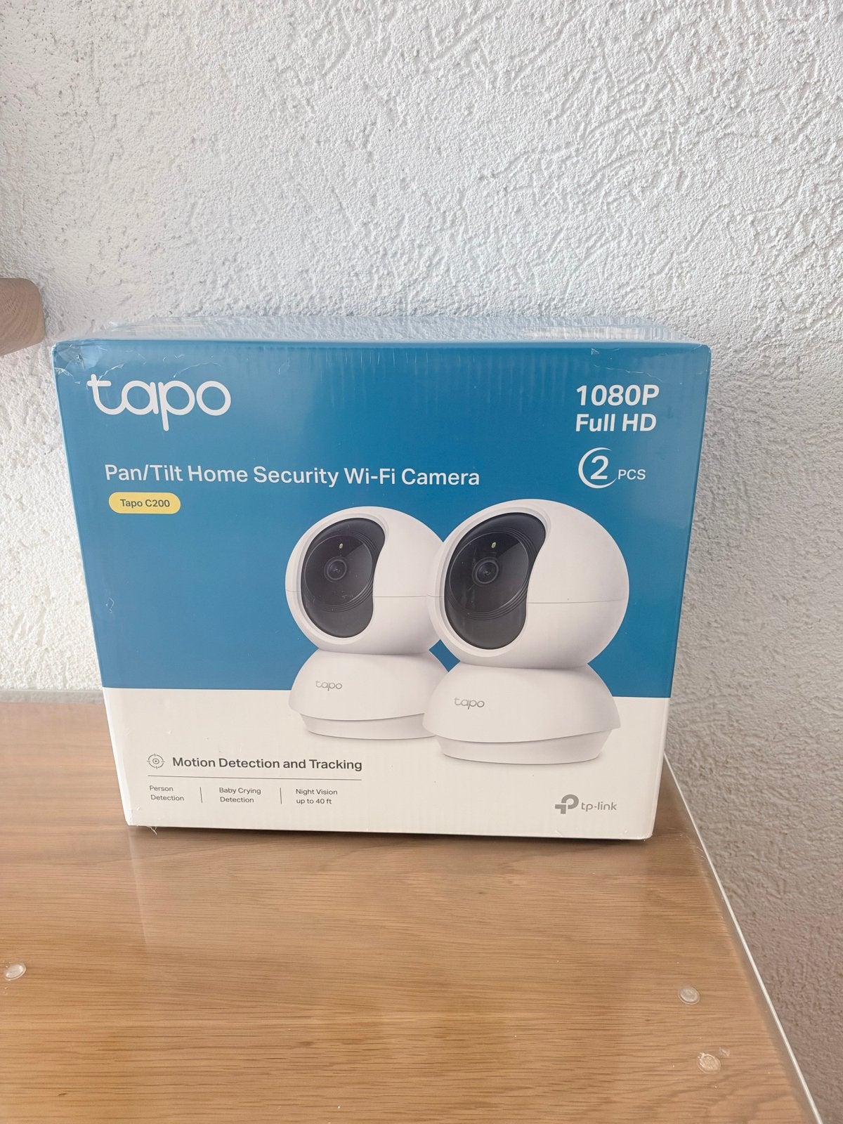 Tapo C200 Pan/Tilt Home Security Wi-Fi Camera (2 stuks), Ophalen of Verzenden, Nieuw, Binnencamera