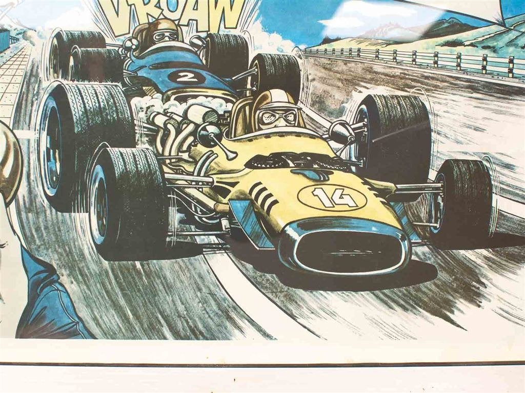 poster van een race 35926, Ophalen of Verzenden, Gebruikt, A1 t/m A3, Film en Tv