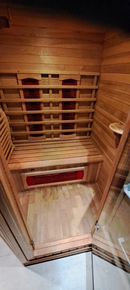 Infra Sense 2 persoons IR cabine, Sport en Fitness, Sauna, Ophalen, Gebruikt, Infrarood, Complete sauna