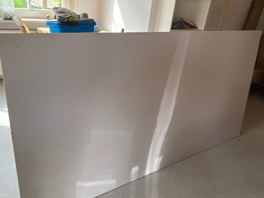 MDF-plaat wit gegrond 244 x 122 cm 18 mm, Doe-het-zelf en Verbouw, Ophalen, Nieuw, Hout, Minder dan 20 mm