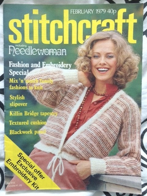 stitchcraft februari 1979 including needlewoman, Boeken, Tijdschriften en Kranten, Ophalen of Verzenden, Gelezen, Damesbladen