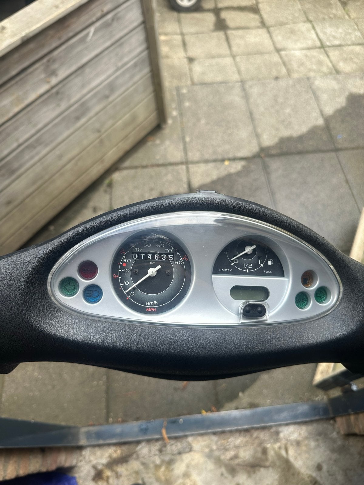 Piaggio Fly teller met zeer lage km stand en stuurkap, Ophalen of Verzenden, Gebruikt, Kap, Piaggio