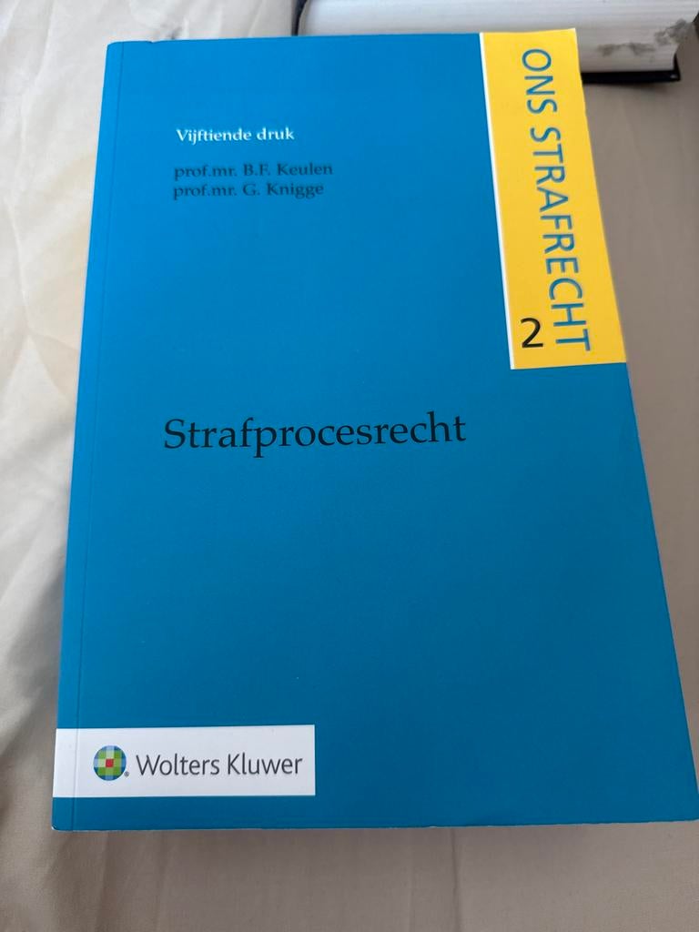 Ons Strafrecht 2: Strafprocesrecht (Vijftiende Druk), Ophalen of Verzenden, Gamma, Zo goed als nieuw, WO