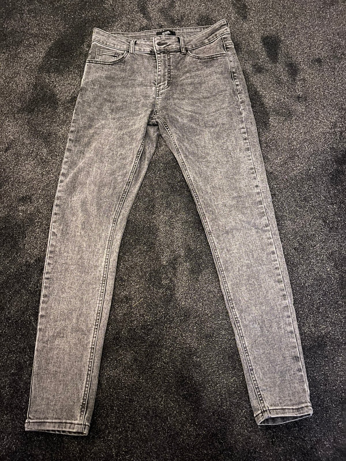 Icon Amsterdam skinny jeans 32, Kleding | Heren, Spijkerbroeken en Jeans, Ophalen of Verzenden, Zo goed als nieuw, Blauw, W32 (confectie 46) of kleiner