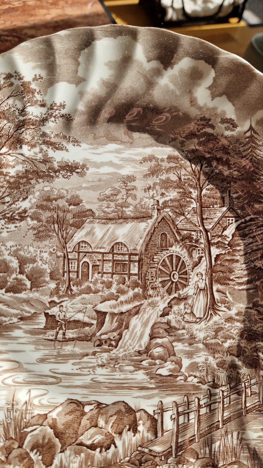 Vintage Alfred Meakin 'The Mill' 11 Gebaksborden, Ophalen of Verzenden